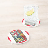 Goldmedaille Getränkeuntersetzer (Seite)