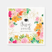 Goldmedaille Glitzer Blumenbotanische Klasse des A Serviette (Vorderseite)