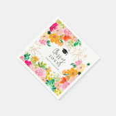 Goldmedaille Glitzer Blumenbotanische Klasse des A Serviette (Ecke)