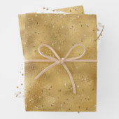 Goldmedaille Glitzer Konfetti Geschenkpapier Set (Beispiel)