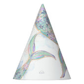 Goldmedaille Glitzer Meerjungfrau Schwanz unter de Partyhütchen (Links)