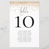 Goldmedaille-Glitzer-Namen Hochzeiten-Tischnummer (Rückseite)