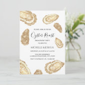 Goldmedaille Glitzer Sommerauster geröstet Pastell Einladung (Stehend Vorderseite)