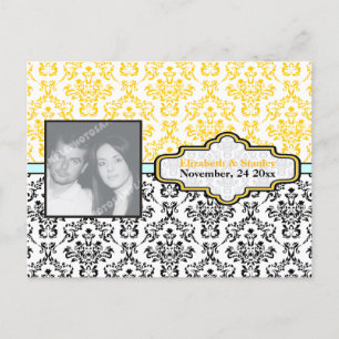 Goldmedaille-Hochzeit Save the Date Ankündigungspostkarte