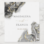 Goldmedaille Hochzeit Wein-Label Weinetikett (Einzelnes Label)