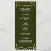 Goldmedaille-Hochzeitsprogramm für Olivenöl aus Gi Programm (Rückseite)