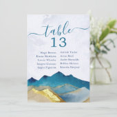 Goldmedaille Hochzeitsstimmung im Wasser Tischnumm (Stehend Vorderseite)