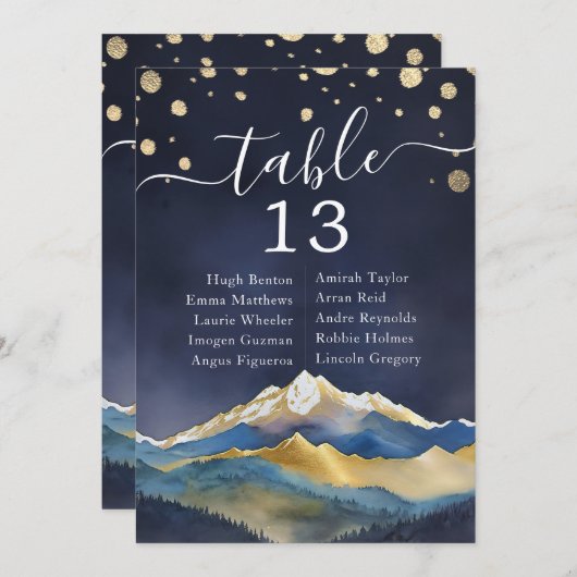 Goldmedaille Hochzeitsstimmung im Wasser Tischnumm (Vorne/Hinten)