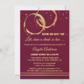 Goldmedaille Junggeselinnen-Abschied Weinkultur un Einladung (Vorderseite)