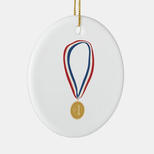 Goldmedaille Keramik Ornament (Rechts)