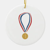 Goldmedaille Keramik Ornament (Vorne)