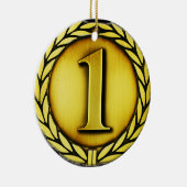 Goldmedaille Keramik Ornament (Rechts)