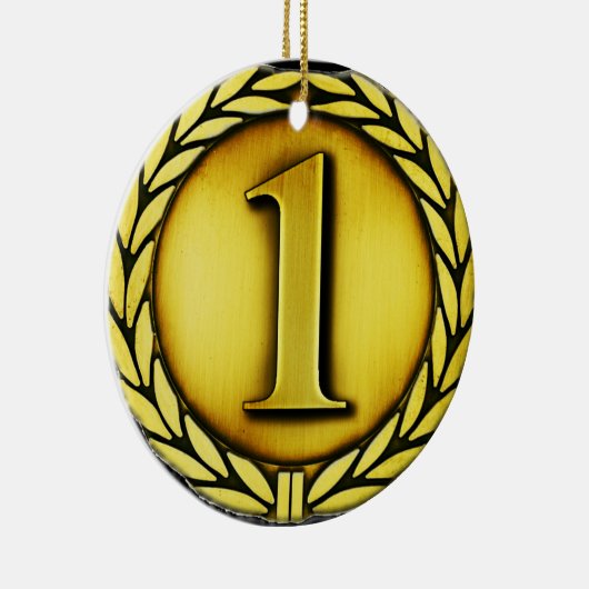 Goldmedaille Keramik Ornament (Rechts)