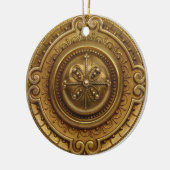 Goldmedaille Keramikornament (Links)
