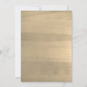 Goldmedaille Leaf White Wedding Einladung (Rückseite)