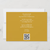 Goldmedaille Liebe Herzkalender QR Hochzeit Save The Date (Rückseite)