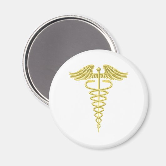 Goldmedaille Magnet (Vorderseite/Rückseite)