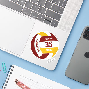 Goldmedaille-Mannschaft besiegt Jungs-Volleyball Aufkleber