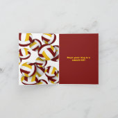 Goldmedaille-Mannschaft färbt Volleyballs Kinderge Karte (Innenseite)