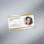 Goldmedaille Marbella Golden Fossilien Anwesen Fot Magnetische Visitenkarte (Beispiel)