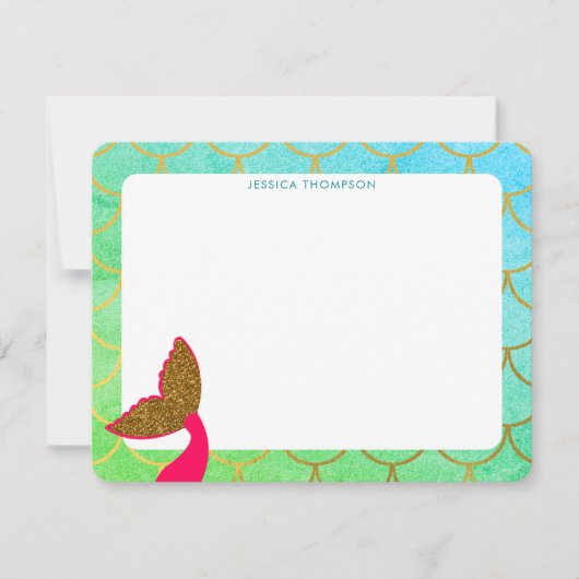 Goldmedaille Maßstäbe Aquamarin Türkis Glitzer Kin Mitteilungskarte (Vorderseite)