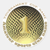 Goldmedaille, Nummer eins Champion Sticker (Vorderseite)