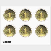 Goldmedaille, Nummer eins Champion Sticker (Blatt)