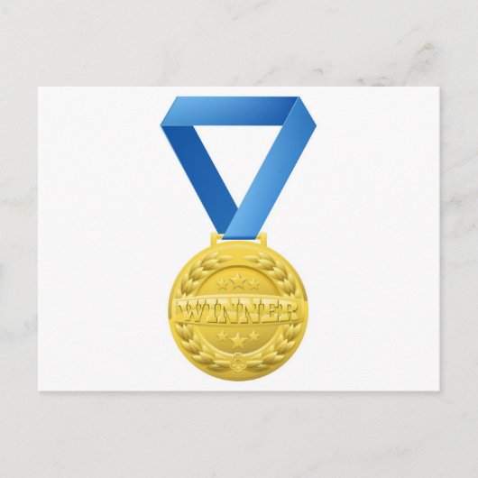 Goldmedaille Postkarte (Vorderseite)