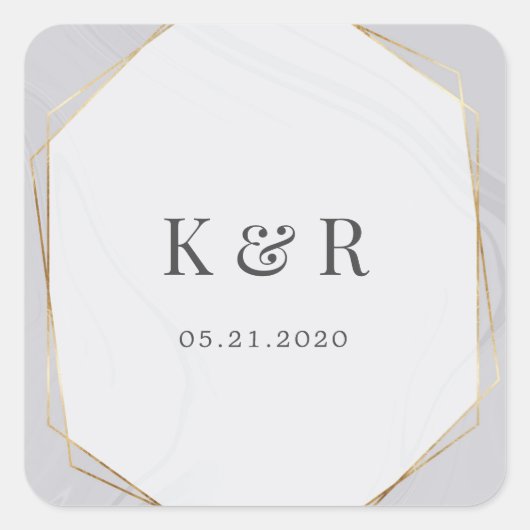 Goldmedaille Quadratischer Aufkleber (Vorderseite)