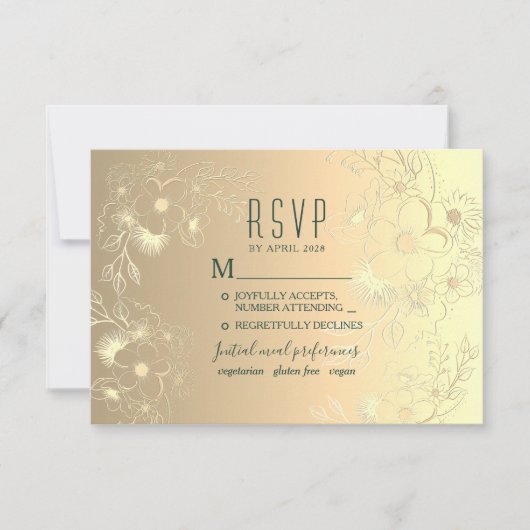 Goldmedaille RSVP Karte (Vorderseite)