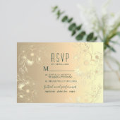 Goldmedaille RSVP Karte (Stehend Vorderseite)