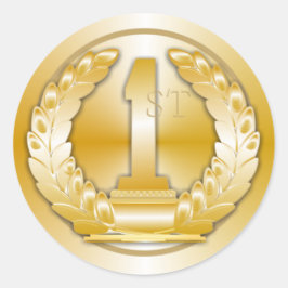 Goldmedaille Runder Aufkleber