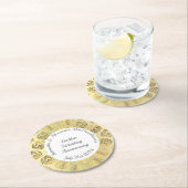 Goldmedaille Runder Pappuntersetzer (Vor Ort)