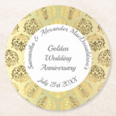 Goldmedaille Runder Pappuntersetzer (Vorderseite)