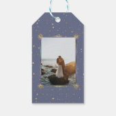 Goldmedaille Save the Date Foto Geschenkmarken Geschenkanhänger (Rückseite)