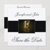 Goldmedaille Save the Date Hochzeitsankündigung (Vorne/Hinten)