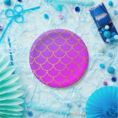 Goldmedaille Scales Pink Lila Glitzer Pappteller (Party)