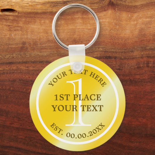 Goldmedaille Schlüsselanhänger für den 1. Platz (Vorderseite)