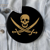 Goldmedaille & Schwerter Piratenflagge des Jacks C Button (Beispiel)