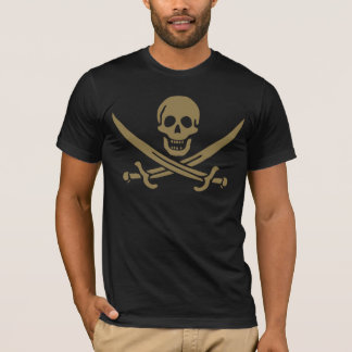 Goldmedaille & Schwerter Piratenflagge des Jacks C T-Shirt