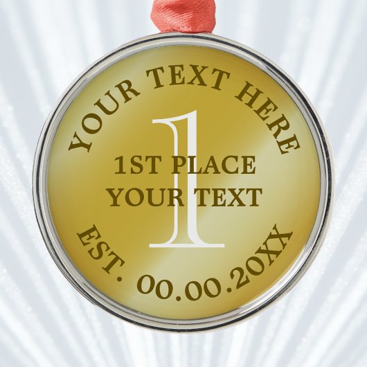 Goldmedaille Siegermedaille Ornament Aus Metall