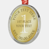 Goldmedaille Siegermedaille Ornament Aus Metall (Links)