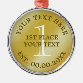 Goldmedaille Siegermedaille Ornament Aus Metall (Vorne)