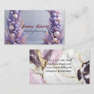 Goldmedaille, Silberballons und Weißballons Visitenkarte