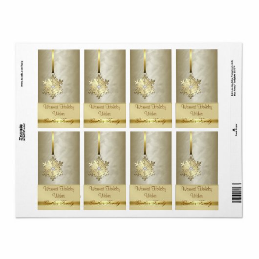 Goldmedaille Snowflake Golden Foil (Vorne)