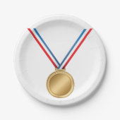 Goldmedaille-Teller Pappteller (Vorderseite)