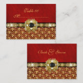 Goldmedaille "Tischnummer" Hochzeit Platzkarte (Vorne/Hinten)