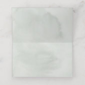 Goldmedaille und Eukalyptus Greenerity Wedding Platzkarte (Innenseite Aufgefaltet)