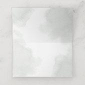 Goldmedaille und Eukalyptus Greenerity Wedding Platzkarte (Innenseite Aufgefaltet)