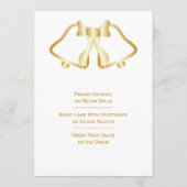 Goldmedaille und Goldmedaille Menükarte (Rückseite)